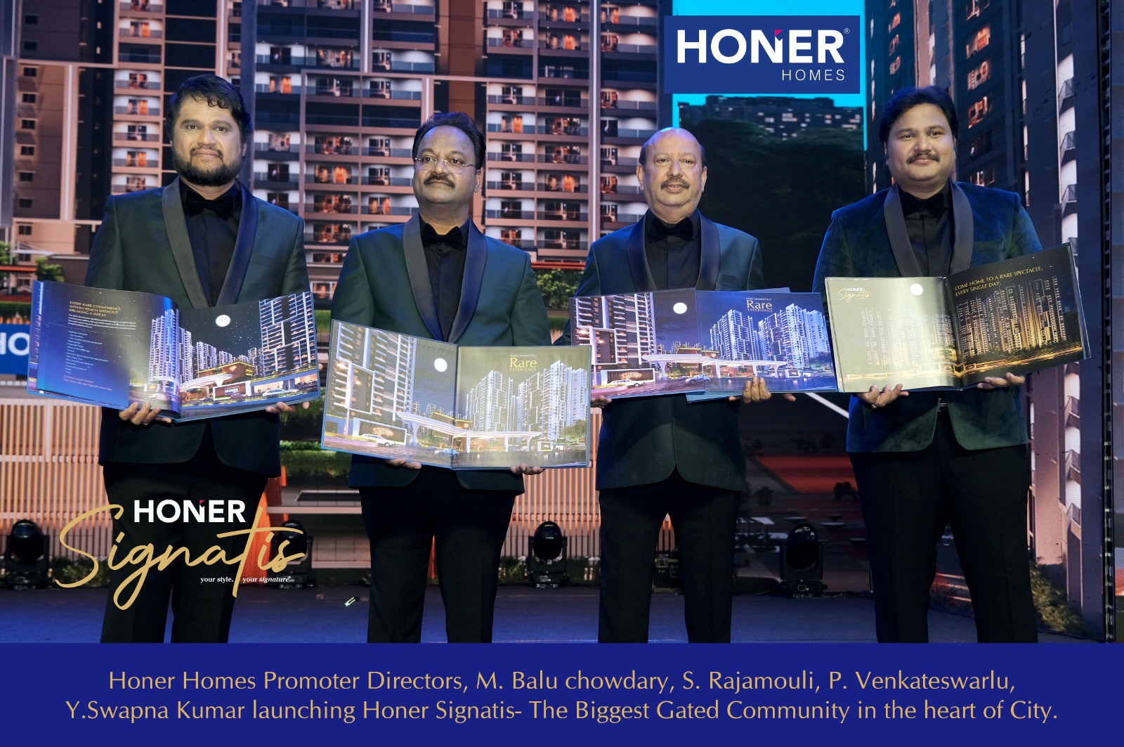ہانر ہومز(Honer Homes) حیدرآباد کے سب سے بڑے گیٹڈ کمیونٹی پروجیکٹ نے اپنے نئے پروجیکٹ کی نقاب کشائی کی