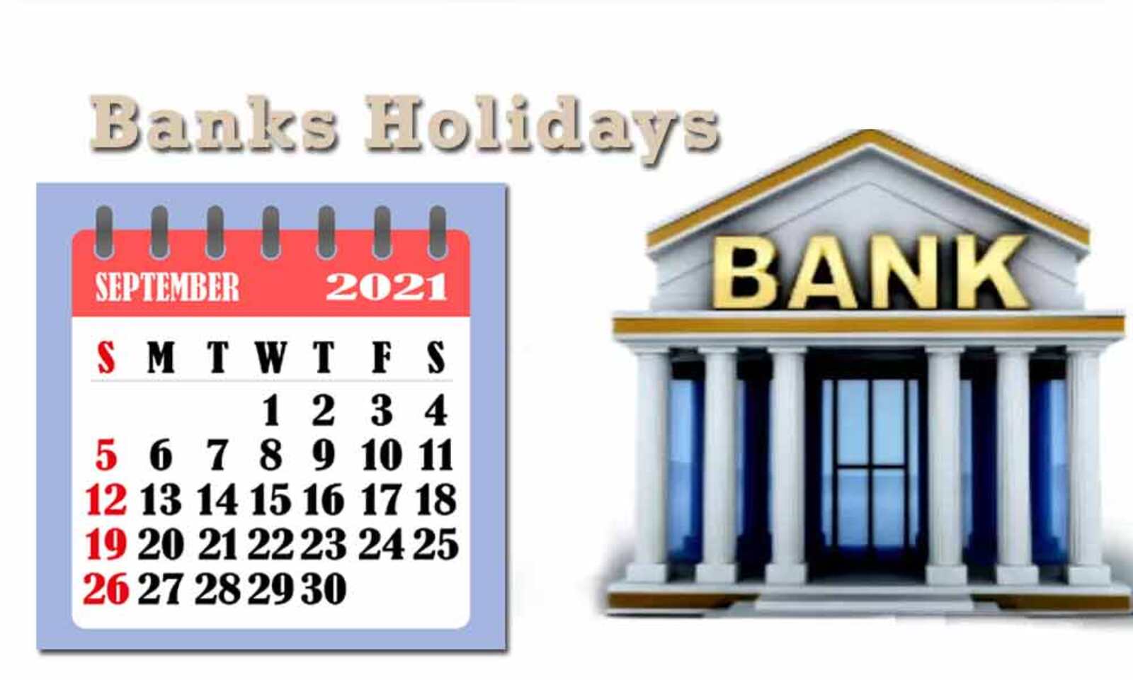 تلنگانہ اورآندھراپردیش میں ستمبرمیں سات دن بینکس کو تعطیلات