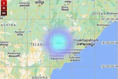 تلنگانہ کے ورنگل میں 3.6 کی شدت کے ساتھ زلزلہ آیا 