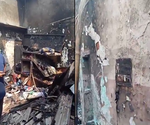 چندرائن گٹہ میں سلنڈر دھماکے سے عوام میں خوف و ہراس 
