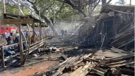 ممبئی کی مشہور فیشن اسٹریٹ جل کر تباہ