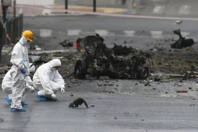 یونان میں ایک بینک کے نزدیک دھماکہ
