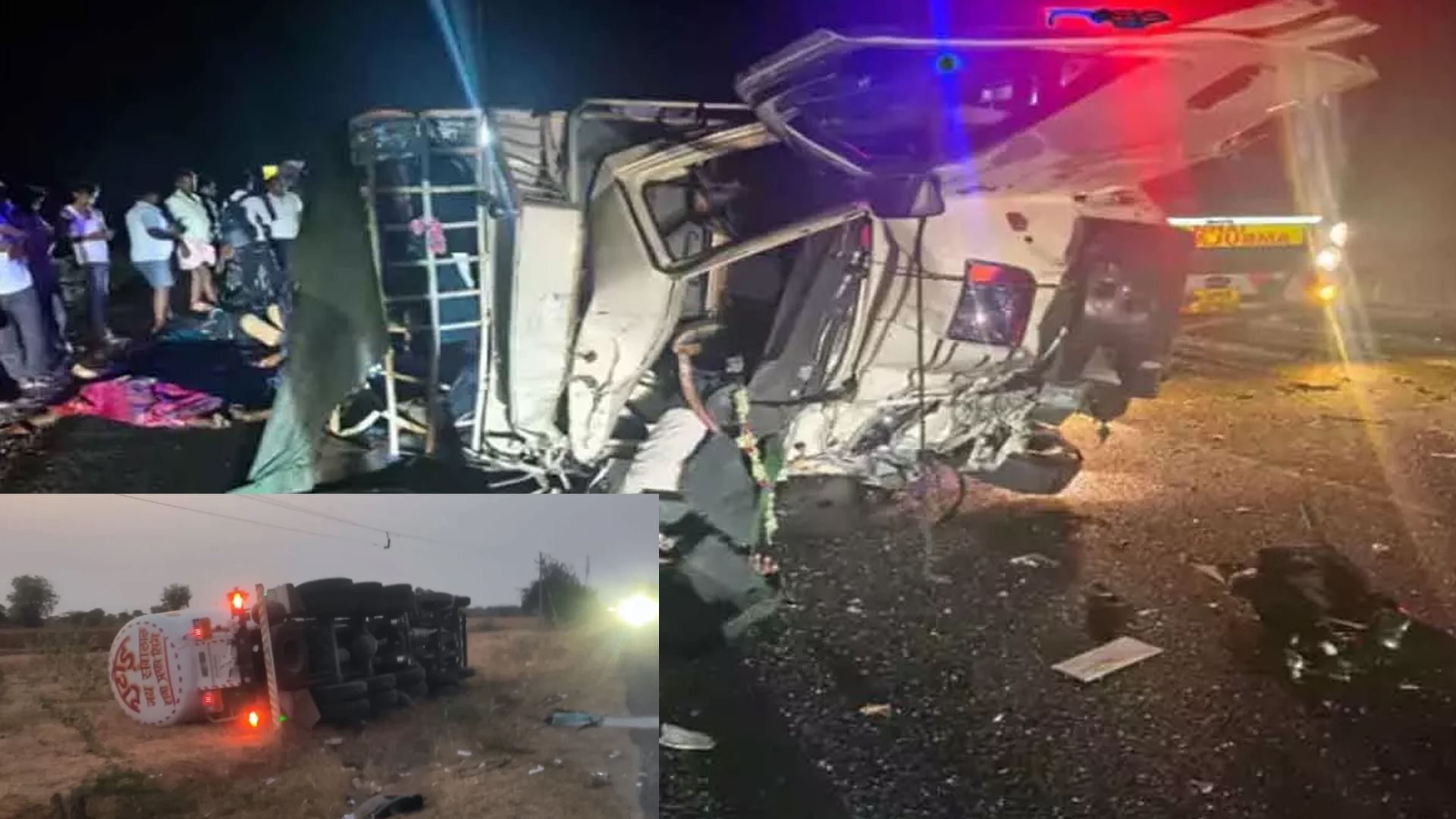 کرنول میں خوفناک سڑک حادثہ: بولیرو اور لاری میں تصادم، 8 افراد ہلاک، 12 شدید زخمی