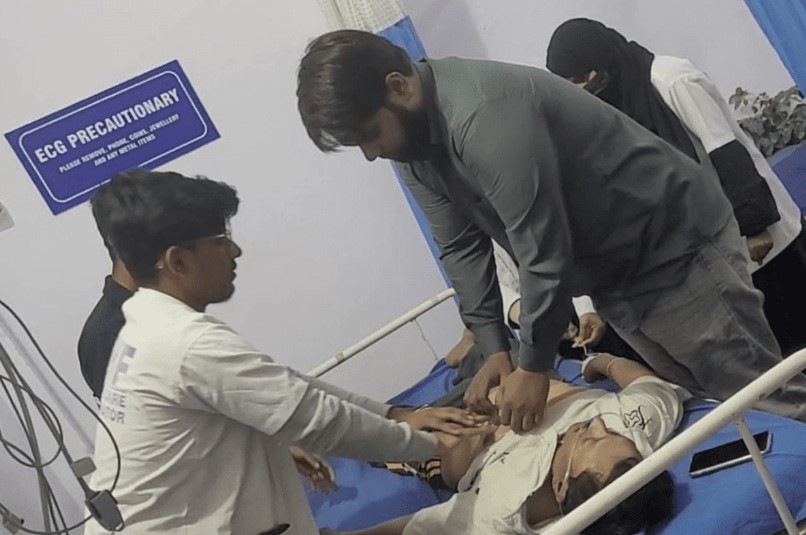 حیدرآباد میں دل کا دورہ پڑنے پر بروقت CPR دے کر ایک شخص کی جان بچائی گئی 