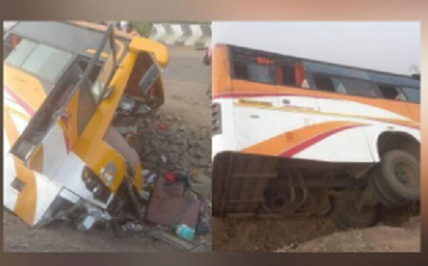 پونے میں نجی بس کھائی میں گر گئی جس میں 1 ہلاک، 20 سے زائد زخمی
