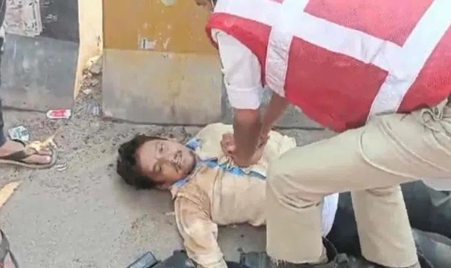 حیدرآباد ٹریفک پولیس اہلکار نے سی پی آر دے کر جان بچائی