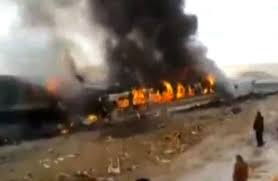 ایران ٹرین حادثے میں ہلاک ہونے والوں کی تعداد 44 ہوئی