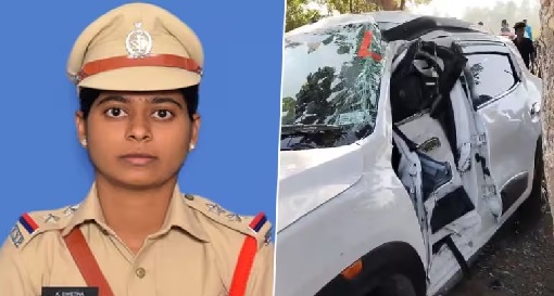 تلنگانہ کے جگتیال میں حادثہ میں خاتون ایس آئی اور بائک سوار کی موت