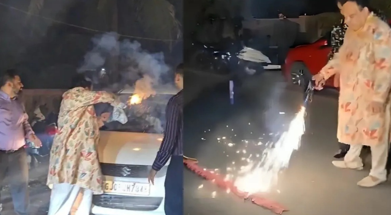 بیٹے کی سالگرہ پر سڑک بند کر کے آتش بازی، سورت کے بزنس مین کے خلاف مقدمہ