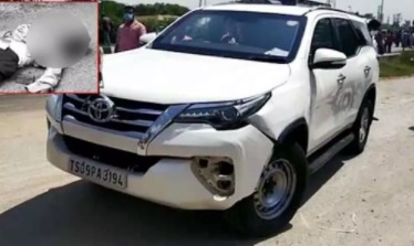 تلنگانہ اسپیکر کی گاڑیوں کے قافلہ کی کار کی ٹکر۔ایک شخص ہلاک