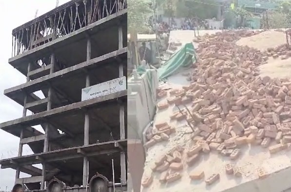 بھدراچلم میں چھ منزلہ عمارت گرنے سے متعدد ہلاکتیں