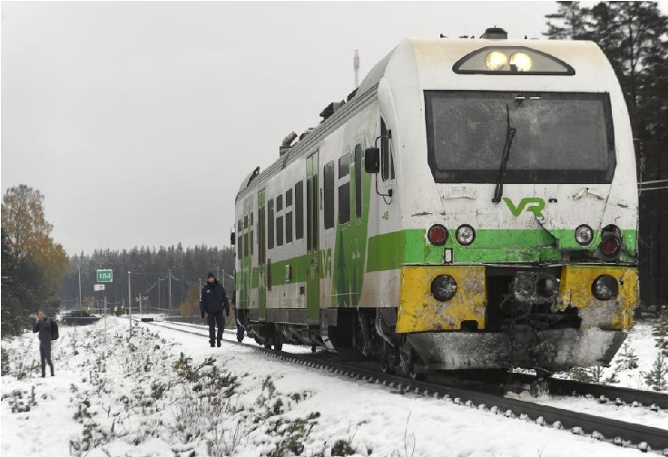 فِن لینڈ میں ٹرین حادثہ، چار افراد ہلاک