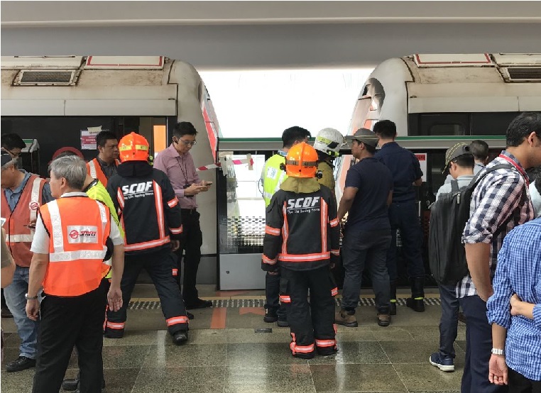 سنگاپور میں ٹرینوں کا تصادم، 25 افراد زخمی