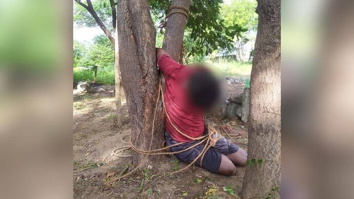 تمل ناڈو کے تریچی میں چوری کے مشتبہ شخص کو درخت سے باندھ کر مار ڈالا