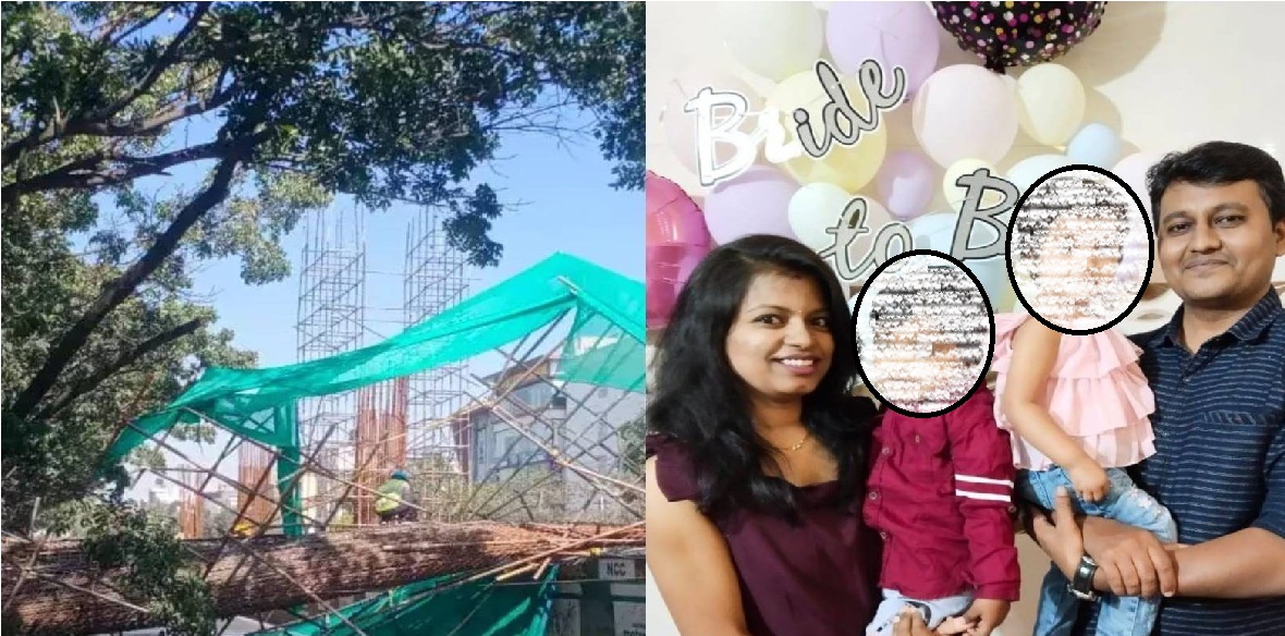 بنگلورو میں زیر تعمیر میٹرو کا کھمبا گرنے سے دو افراد ہلاک