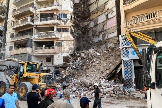 مصر کے اسکندریہ میں عمارت منہدم ہونے سے چار لوگوں کی موت