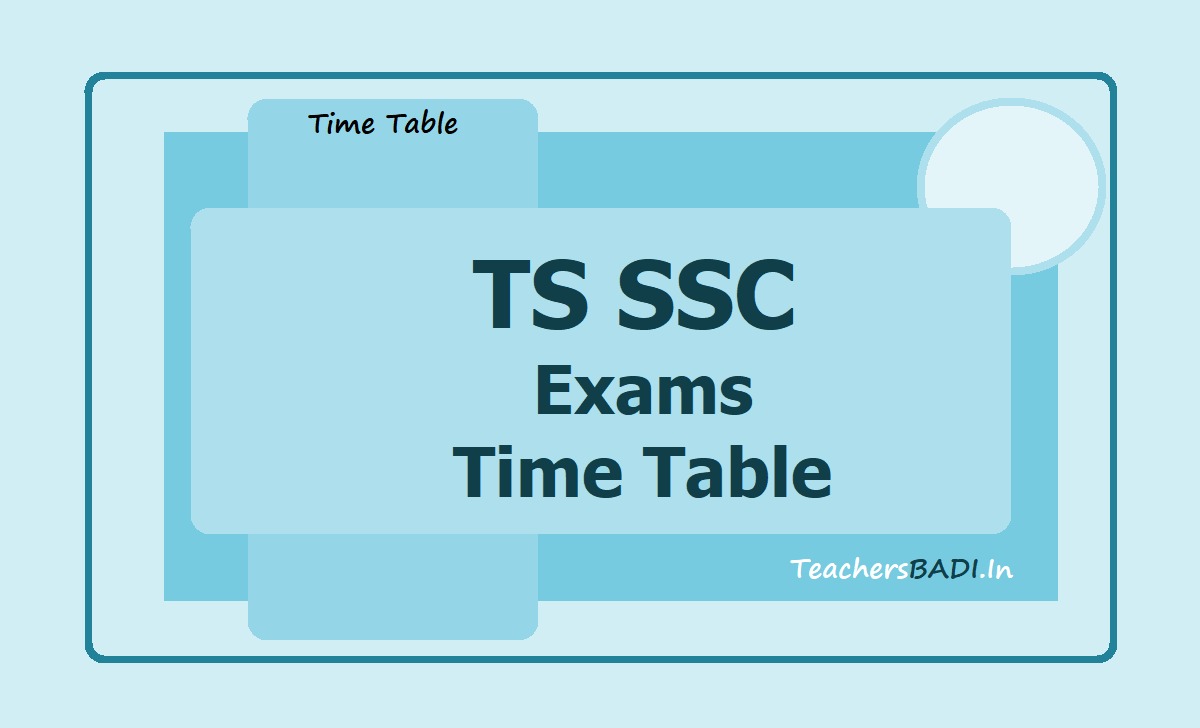 تلنگانہ 2023-SSC کے امتحانات کے لیے ٹائم ٹیبل 