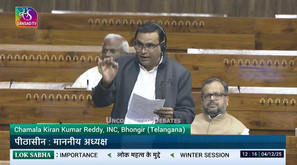 ایم پی چاملاکرن کمار ریڈی کا قبل از 2010 اساتذہ کے لیے لازمی TET کی مخالفت