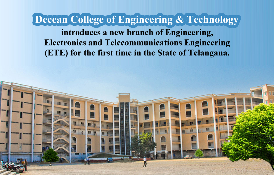 دکن کالج آف انجینئرنگ اینڈ ٹیکنالوجی نے BE(ETE) کورس متعارف کرایا