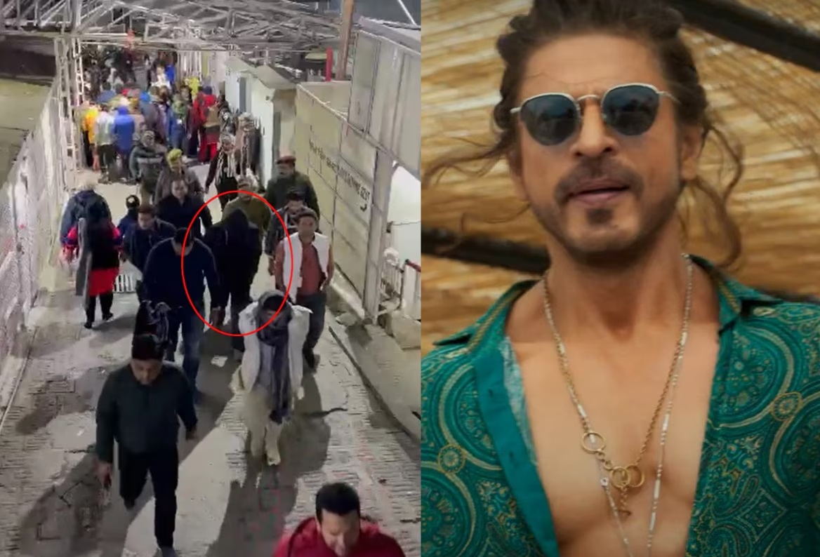 شاه رخ خان شری ویشنو دیوی کے درشن کرنے جموں پہنچے