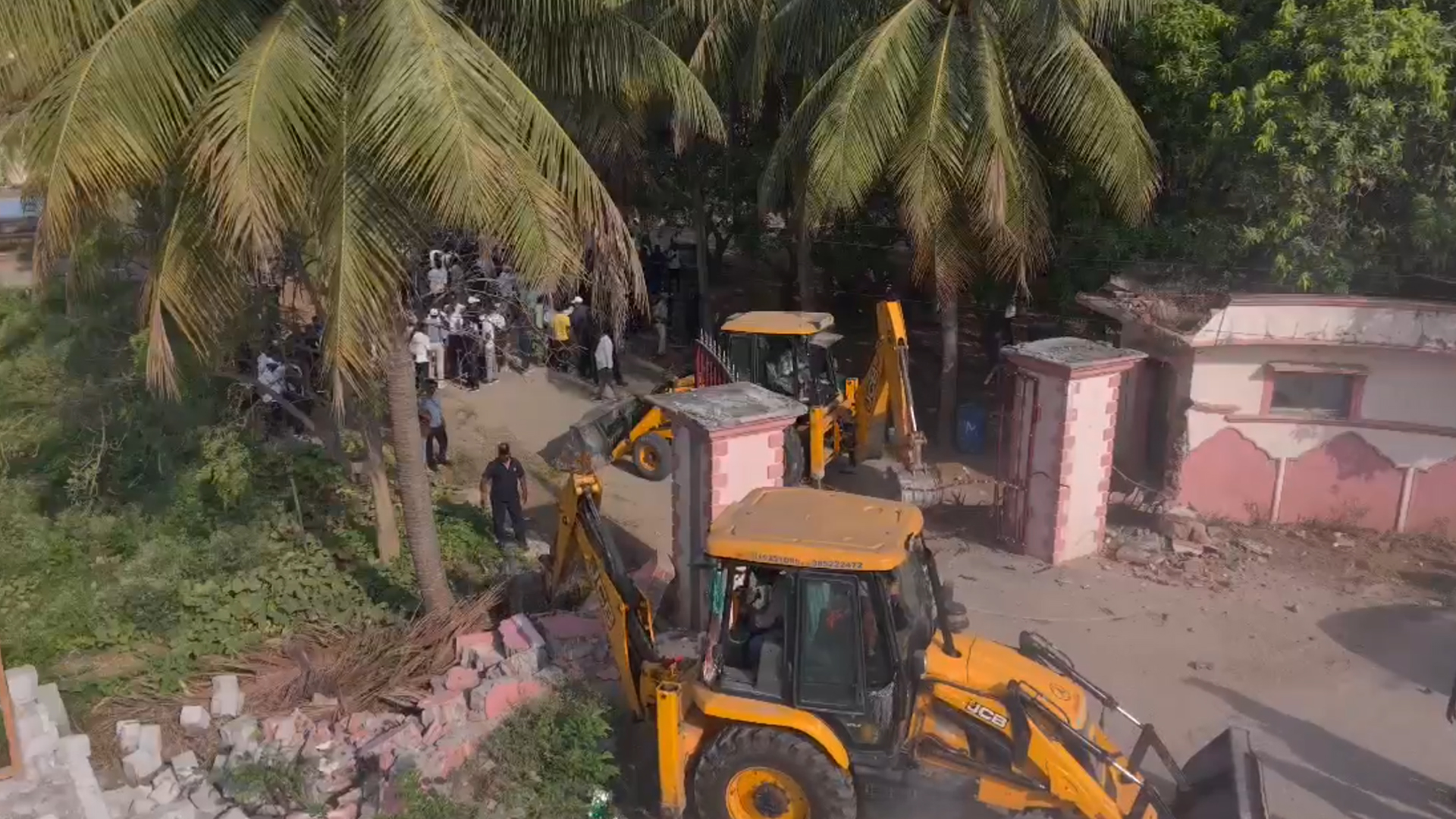 تلنگانہ کے امین پور میں حیدرا کی بڑی کارروائی، غیر قانونی قبضے مسمار