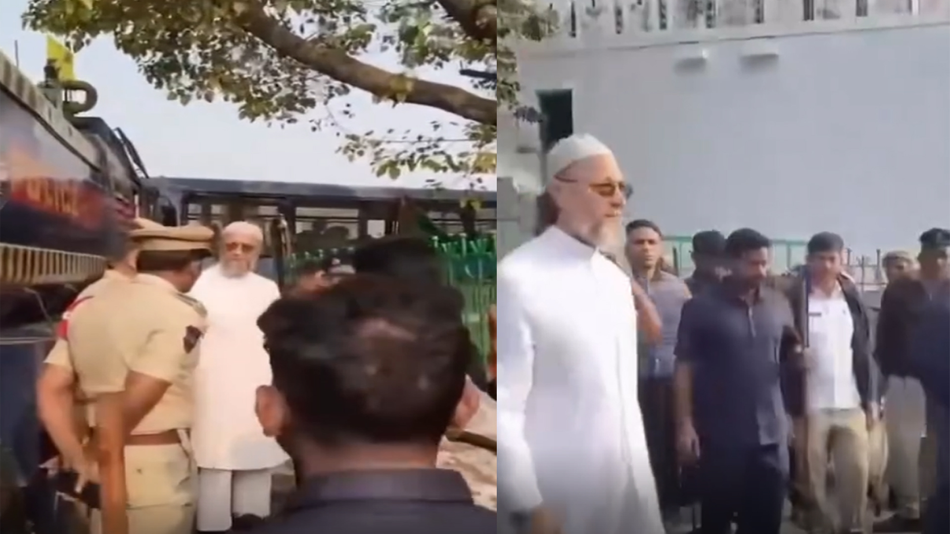 پرانا پل واقعہ: اسدالدین اویسی کا متاثرہ علاقے کا دورہ،عوام  سے امن برقرار رکھنے کی اپیل