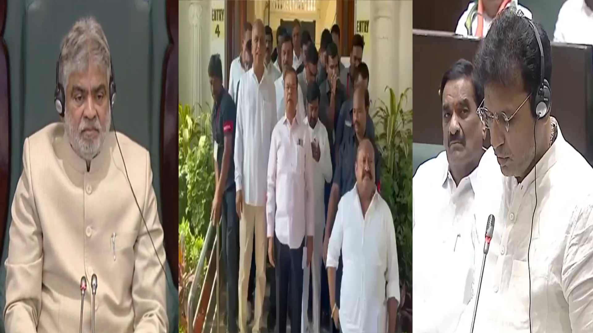 تلنگانہ اسمبلی میں ہنگامہ آرائی، بی آر ایس کے اراکینِ اسمبلی  کو  دو دن کے لیے معطل