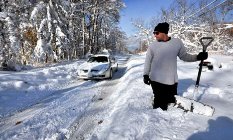 امریکا میں برفباری کا ریکارڈ ٹوٹ گیا ، درجہ حرارت منفی 48 سے نیچے