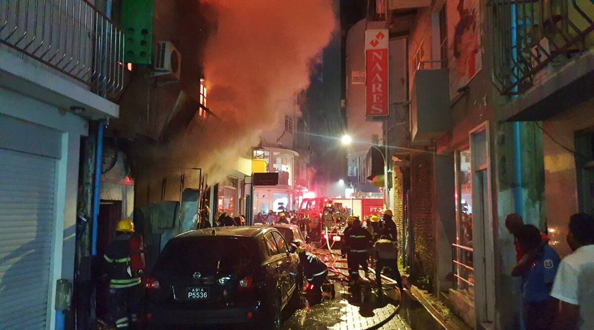 مالدیپ میں آتشزدگی کا حادثہ