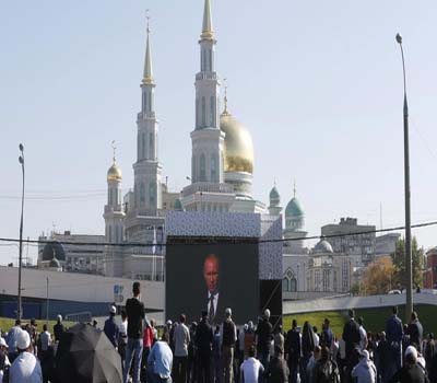 روسی صدر ولادی میر پوتین نے ماسکو میں جامع مسجد کا کیا افتتاح