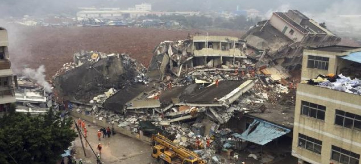چین میں زمین کھسکنے کا واقعہ: سیکنڈوں میں زمین دوز ہو گئی عمارت