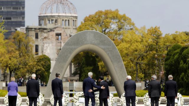  امریکی وزیر خارجہ جان کیری کا ہیروشیما کا تاریخی دورہ 