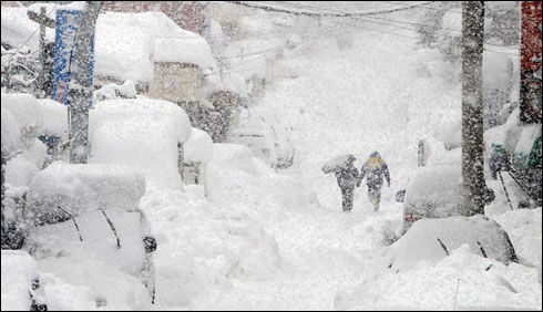 جنوبی کوریا میں شدید برفباری، نظام زندگی مفلوج  