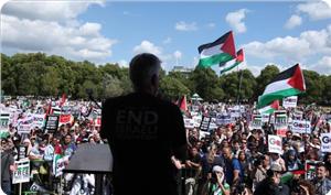 یورپ میں فلسطینیوں کی حمایت میں یکجہتی مظاہرے