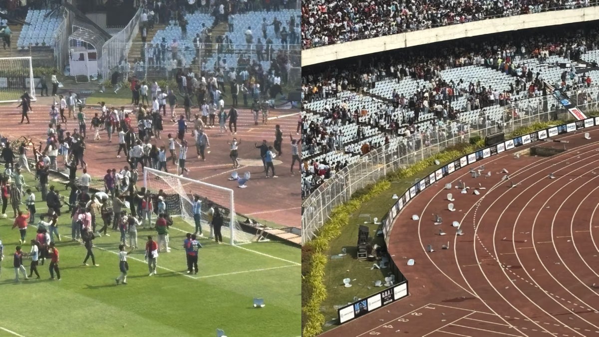 کولکتہ کے سالٹ لیک اسٹیڈیم میں میسی کے نہ کھیلنے پر شائقین کا شدید احتجاج، ہنگامہ آرائی