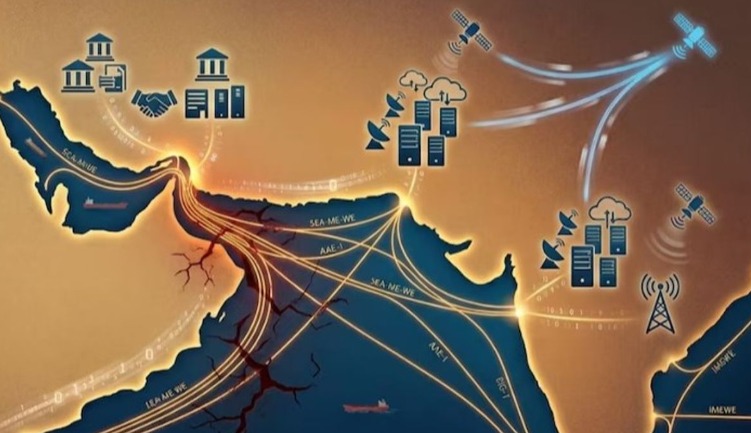 آبنائے ہرمز و بحیرہ احمر کشیدگی کے نتیجے انٹرنیٹ کیبلز کو خطرہ