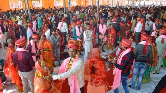 غازی آباد میں اجتماعی شادی کی تقریب میں 3,003 جوڑوں کی شادی