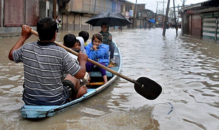  جنوبی کشمیر میں سیلابی صورتحال: چند تصاویر