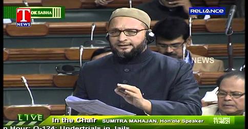 جیلو ں میں مسلم‘ د لت اور آ دی وا سیو ں کی تعداد آ بادی کے تنا سب سے زیا دہ ۔ بیر سٹر اسد ا لد ین اویس
