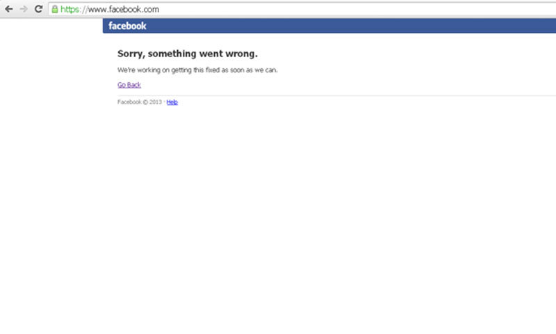 فیس بک کے خدمات کچھ دیر کے لئے رک گئے