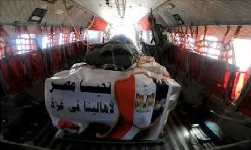 مصر نے غزہ کے لیے امدادی سامان سے لدے 1,288 ٹرک بھیجے