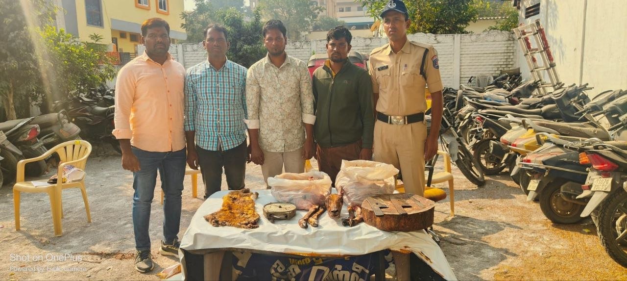 حیدرآباد : ہرن کے گوشت کی مبینہ فروخت، پولیس کی کارروائی، ایک گرفتار