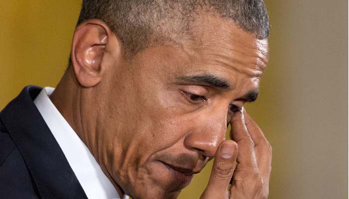 جب گن کلچر پر پھوٹ پھوٹ کر رونے لگے اوباما