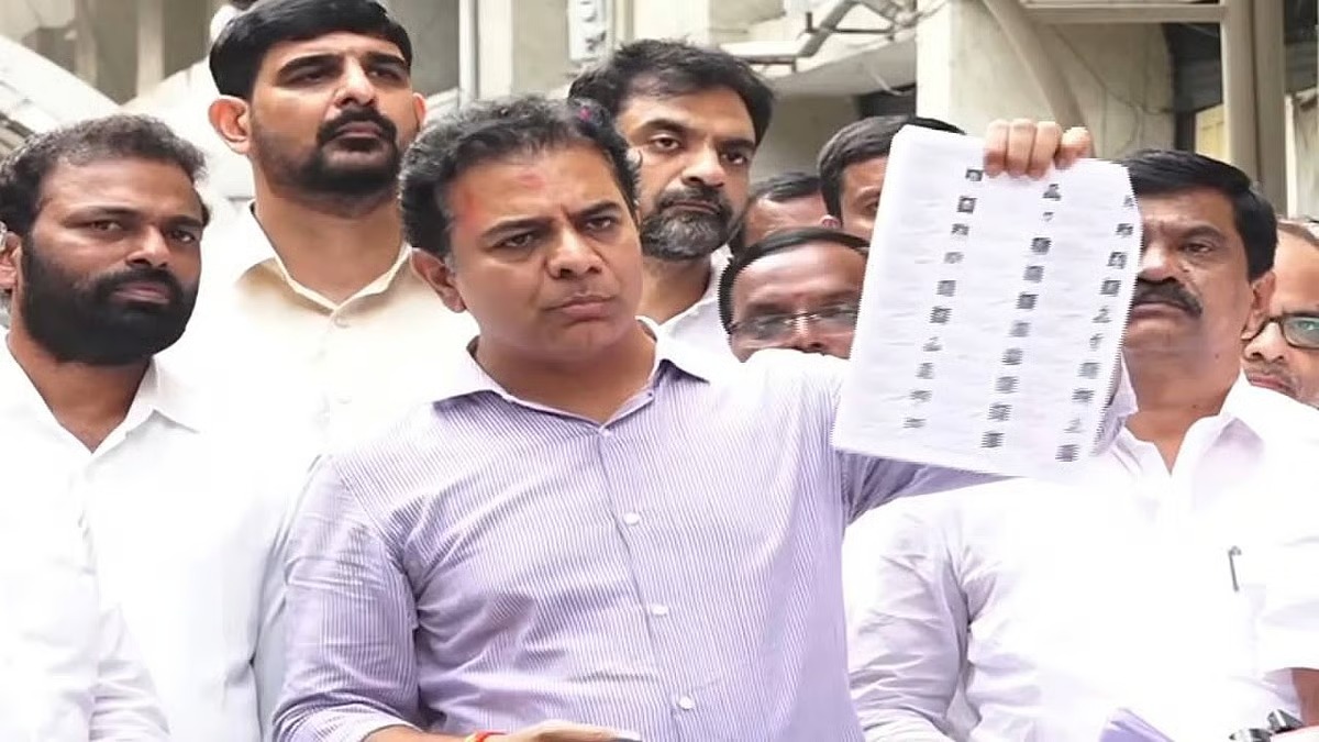 کے ٹی آر نے کانگریس پر ووٹ چوری کا الزام لگایا