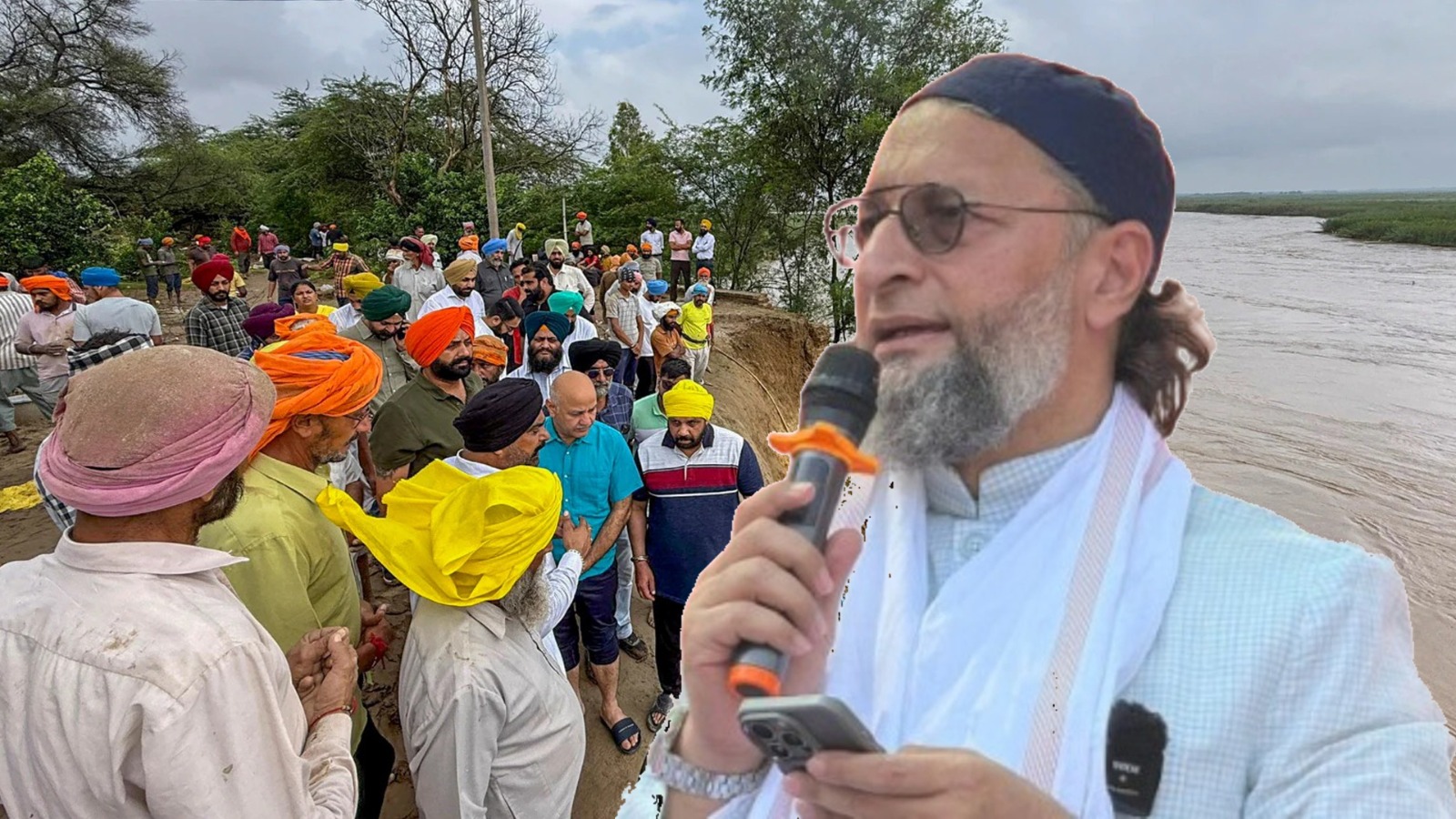 آل انڈیا مجلس اتحاد المسلمین کی جانب سے  پنجاب میں سیلاب سے متاثرہ خاندانوں کو مالی امداد 