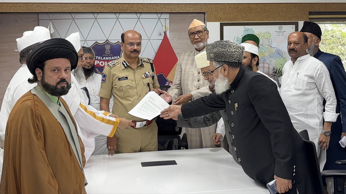 علماء اور  مجلس کے ارکان نے ملعون راجہ سنگھ کے خلاف ڈی جی پی سے کارروائی کی درخواست کی 