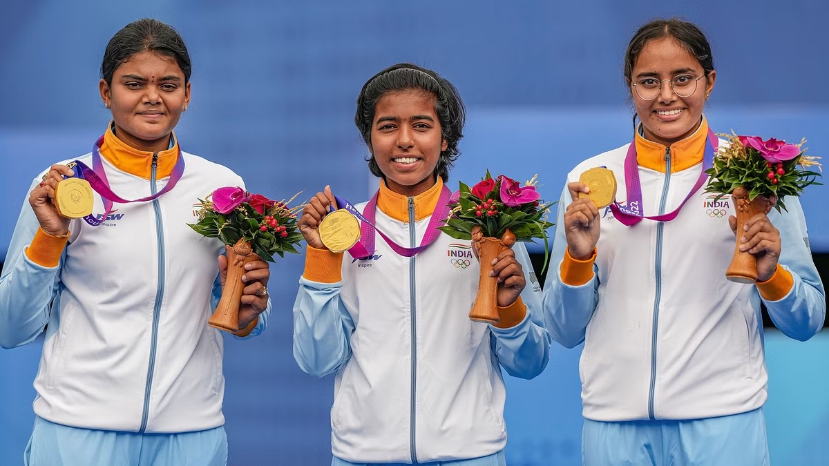 ایشین گیمز: ہندوستان نے تیر اندازی کمپاؤنڈ خواتین ٹیم ایونٹ میں طلائی تمغہ جیتا