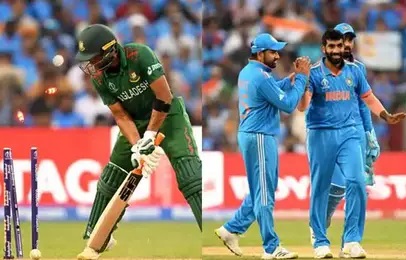 ہندستان نے اچھی گیند بازی کی بدولت بنگلہ دیش کو 256 رن تک محدود کیا