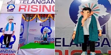 گوشہ محل میں ریونت ریڈی کی شکل والی گنیش کی مورتی 