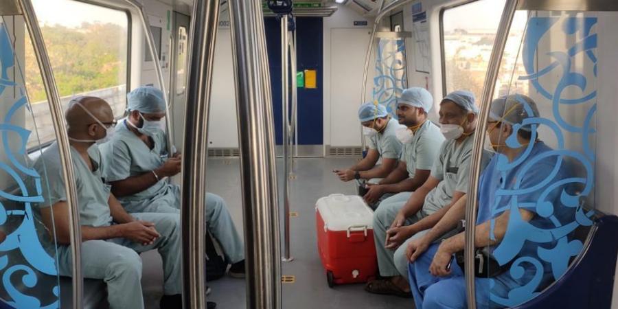 حیدرآبادمیں پہلی مرتبہ میٹرو ٹرین میں انسانی دل کی منتقلی